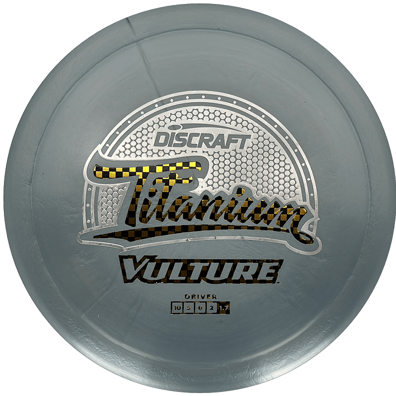 Discraft Vulture Discraft Vulture - Titanium / 173-74g - Silver (Black & Gold Checkers/Silver) - Skyline Disc Golf