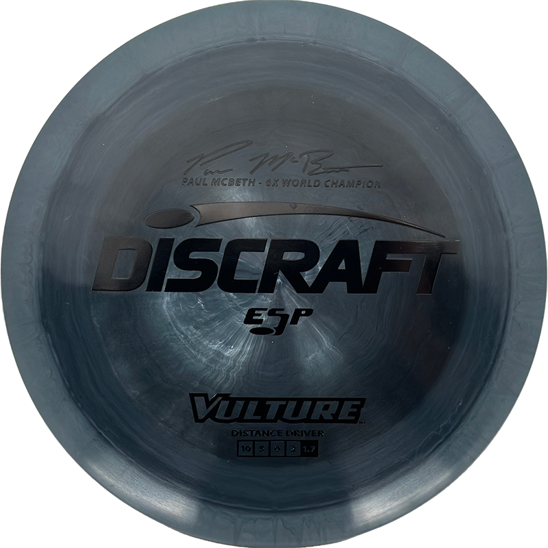 Discraft Vulture Discraft Vulture - ESP / 170-72g - Charcoal Swirl (Black) - Skyline Disc Golf