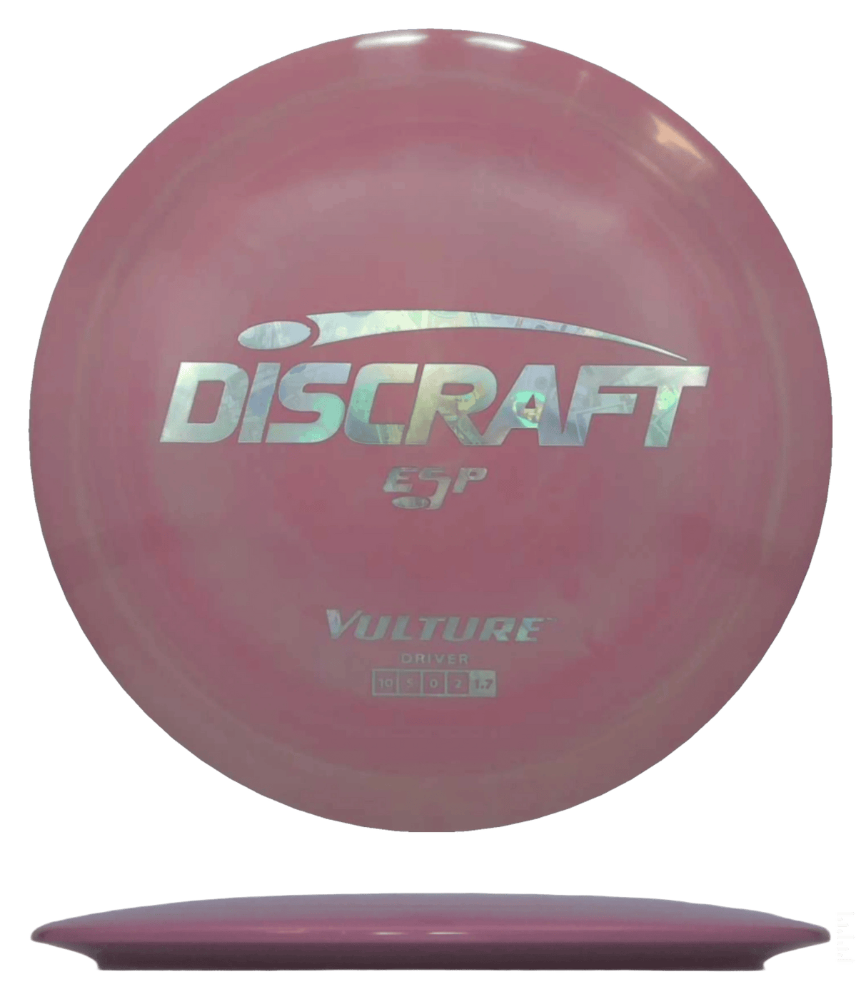 173 - 74g - Mauve/Red (Moneystamp) ESP Discraft Vulture - Skyline Disc Golf