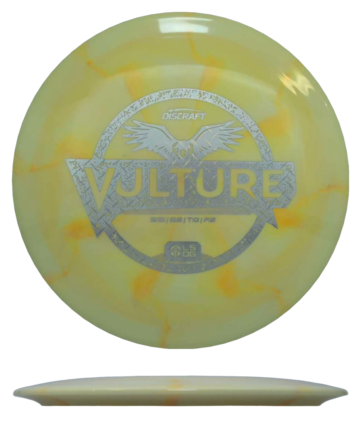Discraft Vulture - ESP Colorshift Swirl - Ledgestone Wave 3 / 175-76g - Banana Burst (Diamondplate) - Skyline Disc Golf