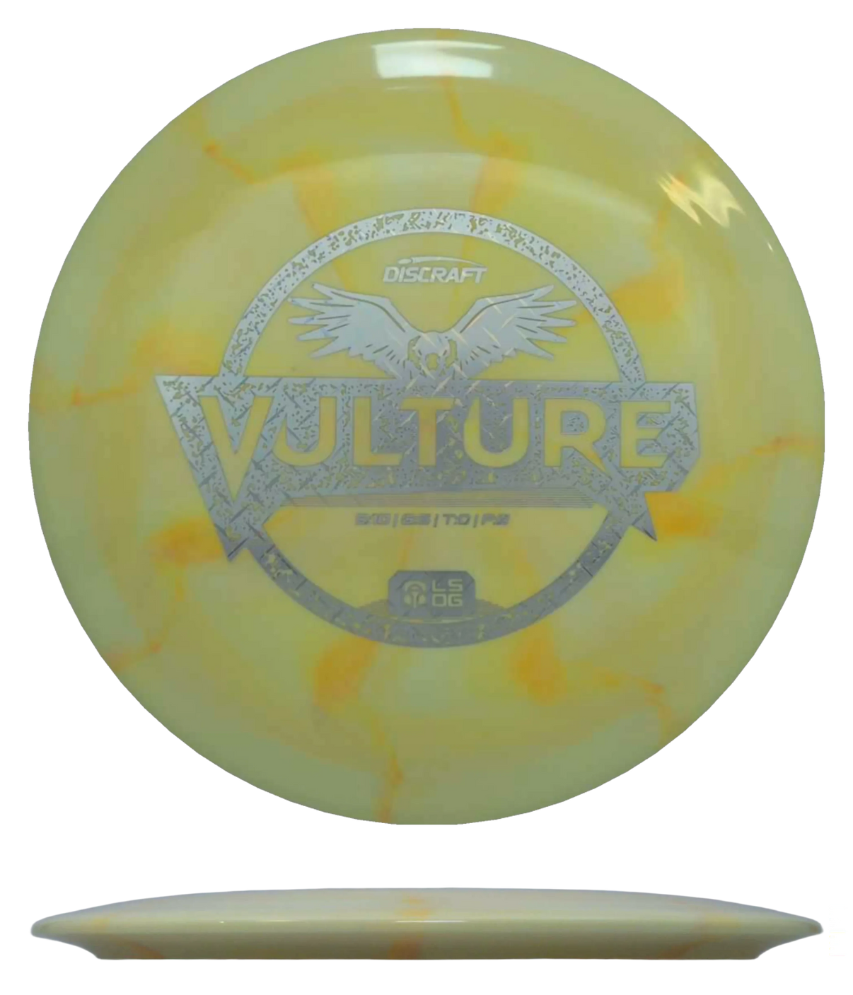 Discraft Vulture - ESP Colorshift Swirl - Ledgestone Wave 3 / 175-76g - Banana Burst (Diamondplate) - Skyline Disc Golf