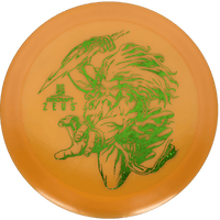 170 - 72g - Orange (Green Glitter) Big Z Discraft Zeus - Skyline Disc Golf
