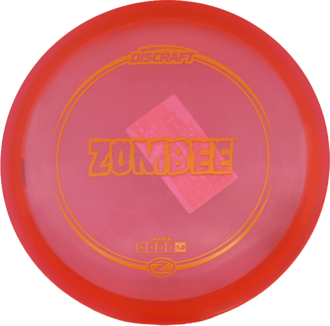 177+ - Red - ish Pink (Orange Foil) Z Line Discraft Zombee - Skyline Disc Golf