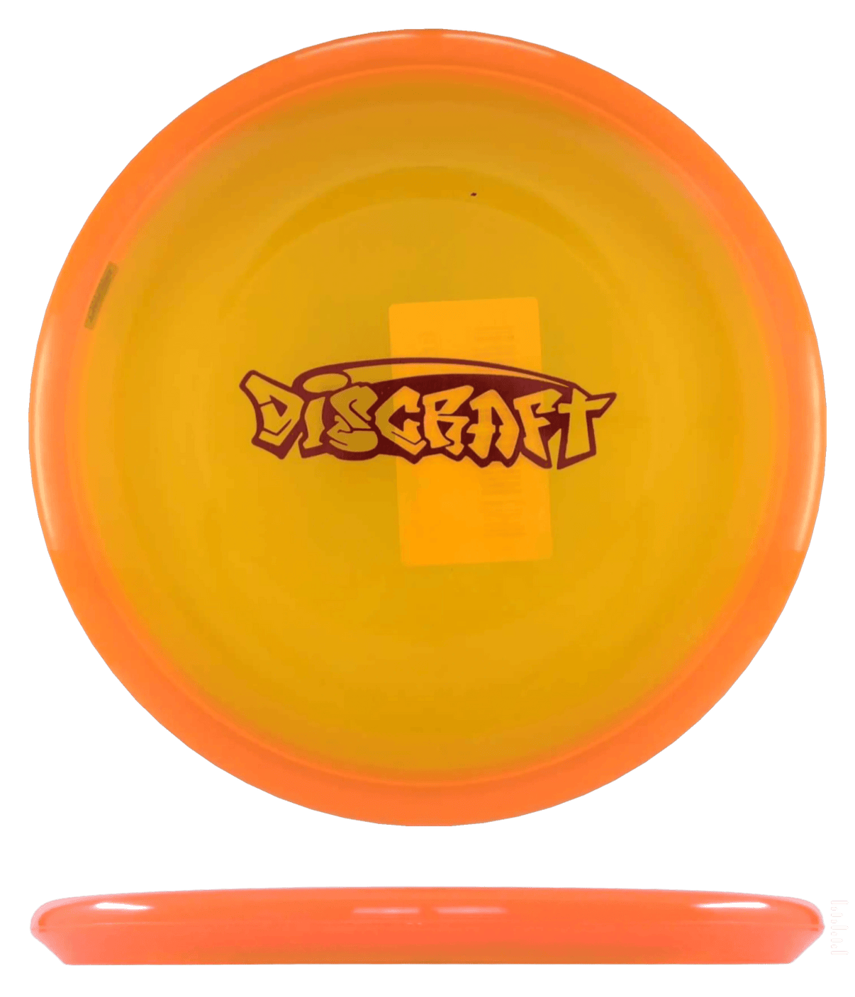173 - 74g - Orange (Red Graffiti Bar Stamp) CryZtal FLX Discraft Zone GT - Skyline Disc Golf