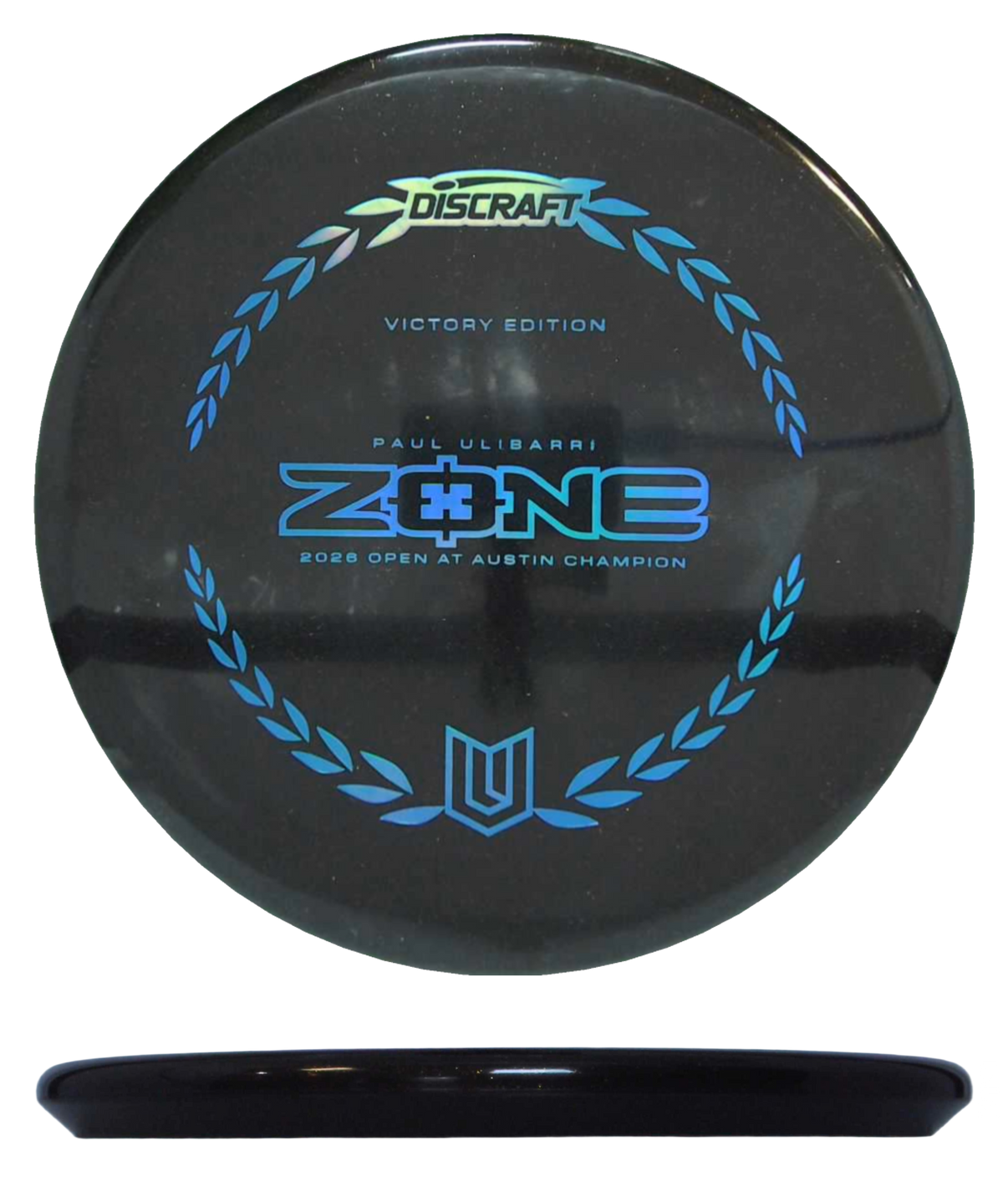 Discraft Zone - Midnight Victory Edition / 174g - Black (Blue Chrome - Paul Ulibarri OAA Edition) - Skyline Disc Golf