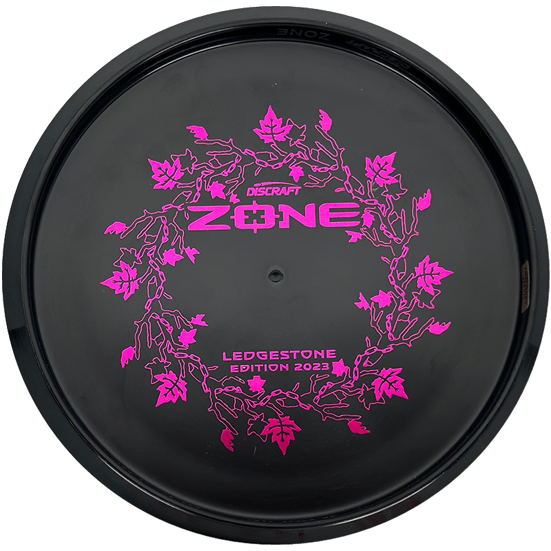 Discraft Zone Discraft Zone - Midnight ESP - 2023 Ledgestone Edition / 173-74g - Black (Magenta Foil Bottom Stamp) - Skyline Disc Golf