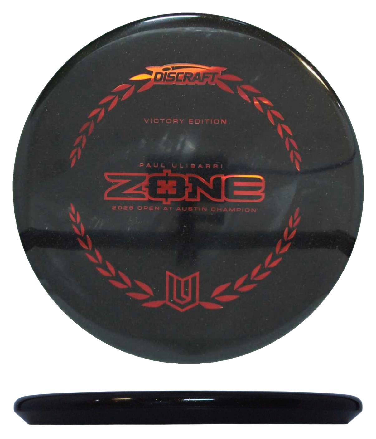 Discraft Zone - Midnight Victory Edition / 175g - Black (Red Chrome - Paul Ulibarri OAA Edition) - Skyline Disc Golf