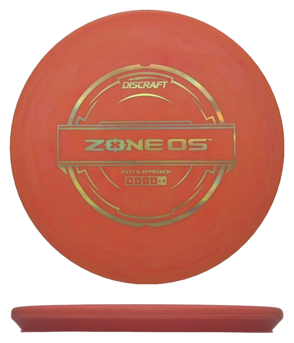 173 - 74g - Orange (Gold) Putter Line Discraft Zone OS - Skyline Disc Golf