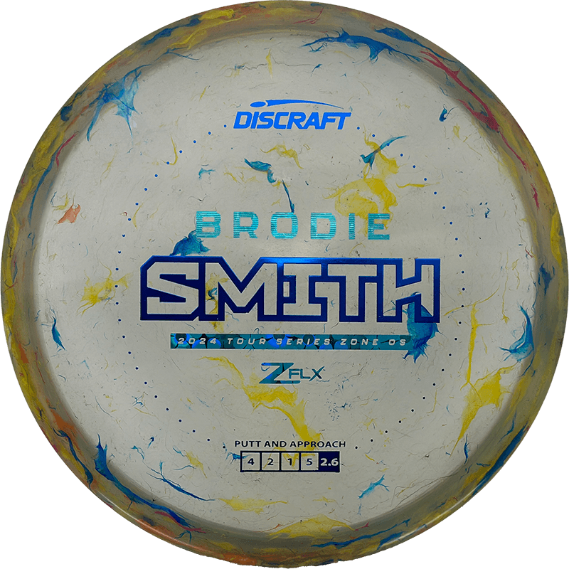 Discraft Zone OS Discraft Zone OS - Jawbreaker Z FLX - Brodie Smith Tour Series / 173-74g - Multicolor Jawbreaker (Blue/Blue Flowers) - Skyline Disc Golf