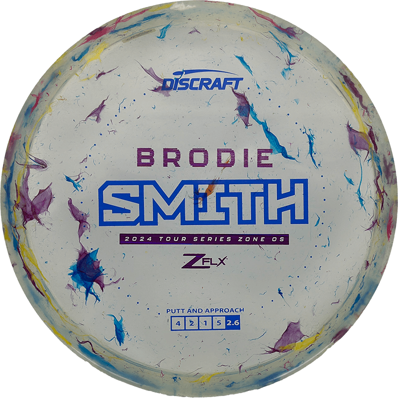 Discraft Zone OS Discraft Zone OS - Jawbreaker Z FLX - Brodie Smith Tour Series / 173-74g - Multicolor Jawbreaker (Blue/Purple) - Skyline Disc Golf