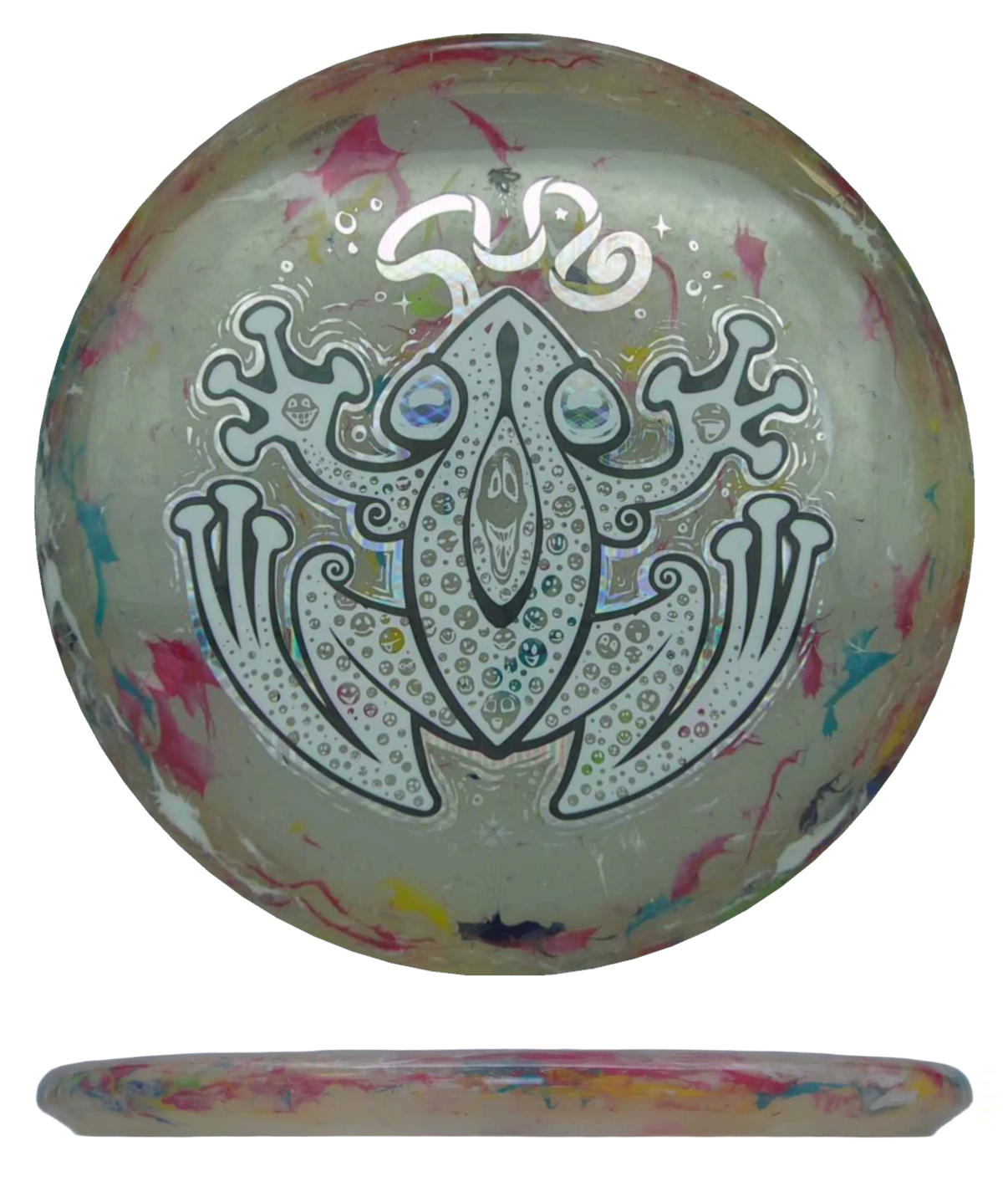 Discraft Zone SS - Jawbreaker Z FLX - DFX Edition / 173-74g - Multicolor Jawbreaker (White/Black Chrome/Chrome Tron- Don't Worry Be Hoppy) - Skyline Disc Golf