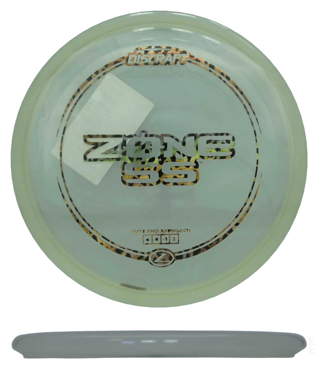 170 - 72g - White (Chrome Leopardprint) Z Line Discraft Zone SS - Skyline Disc Golf