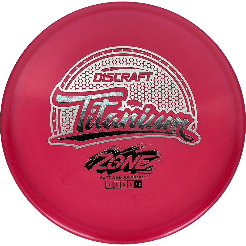 Discraft Zone Discraft Zone - Titanium / 173-74g - Red-ish (Oil Slick/Silver) - Skyline Disc Golf