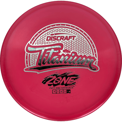 Discraft Zone Discraft Zone - Titanium / 173-74g - Red-ish (Oil Slick/Silver) - Skyline Disc Golf