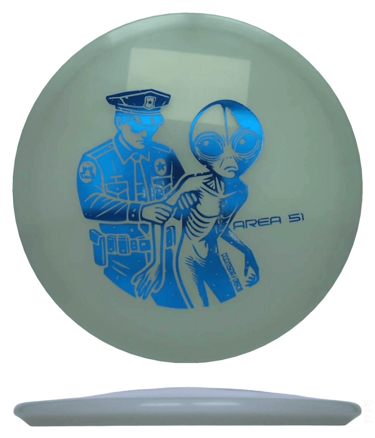 174g - Glow (Blue Foil) Glow Isolation Doomsday Discs Area 51 - Skyline Disc Golf