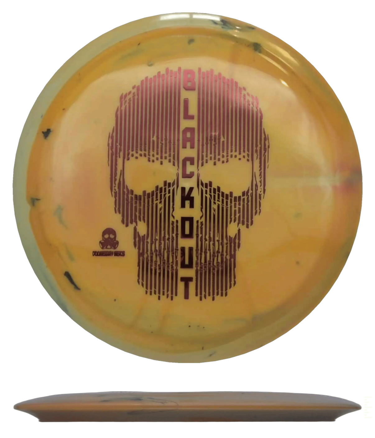 Doomsday Discs Blackout - Toxic Waste / 174g - Orange/Sand (Red Foil) - Skyline Disc Golf