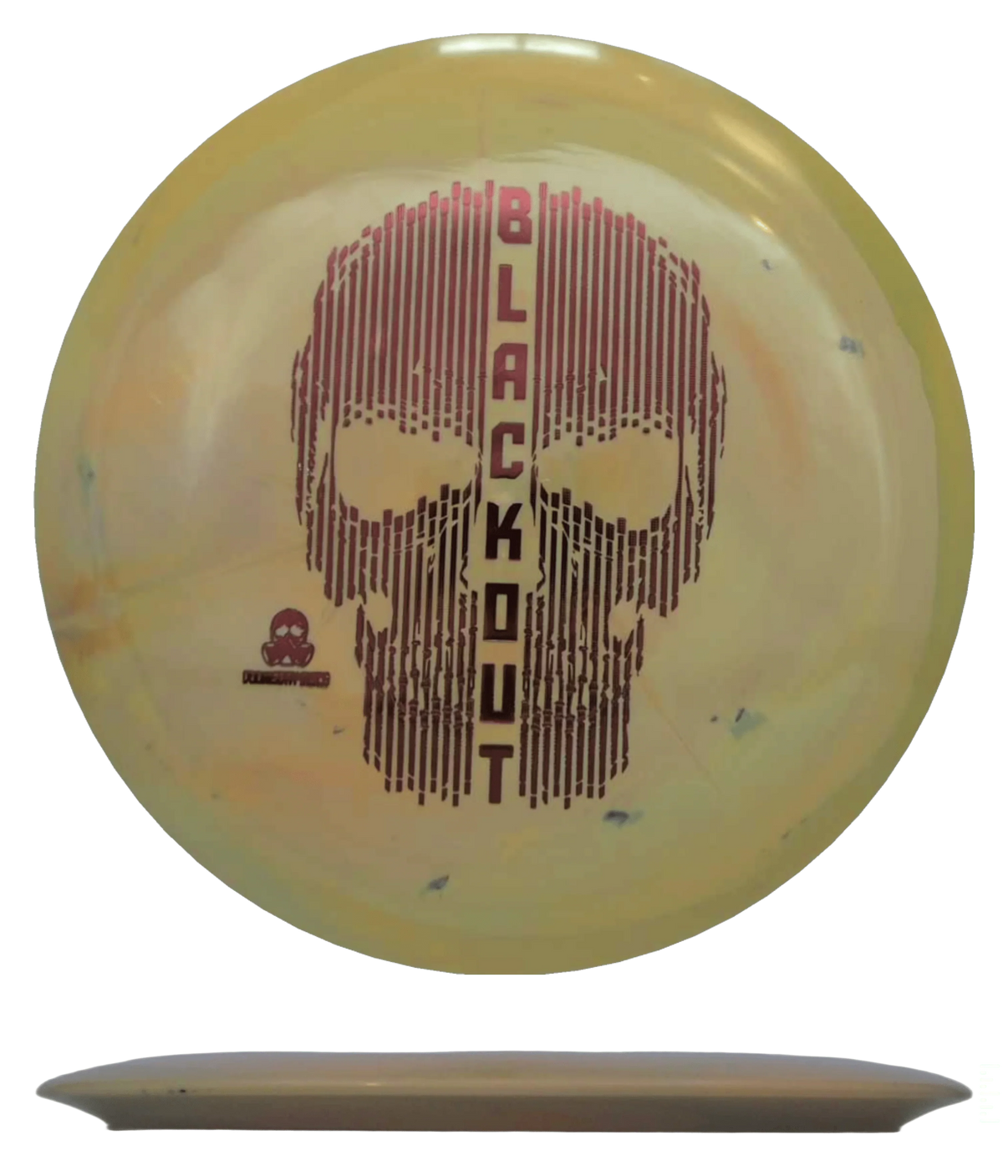 175g - Tan (Red Foil) Toxic Waste Doomsday Discs Blackout - Skyline Disc Golf
