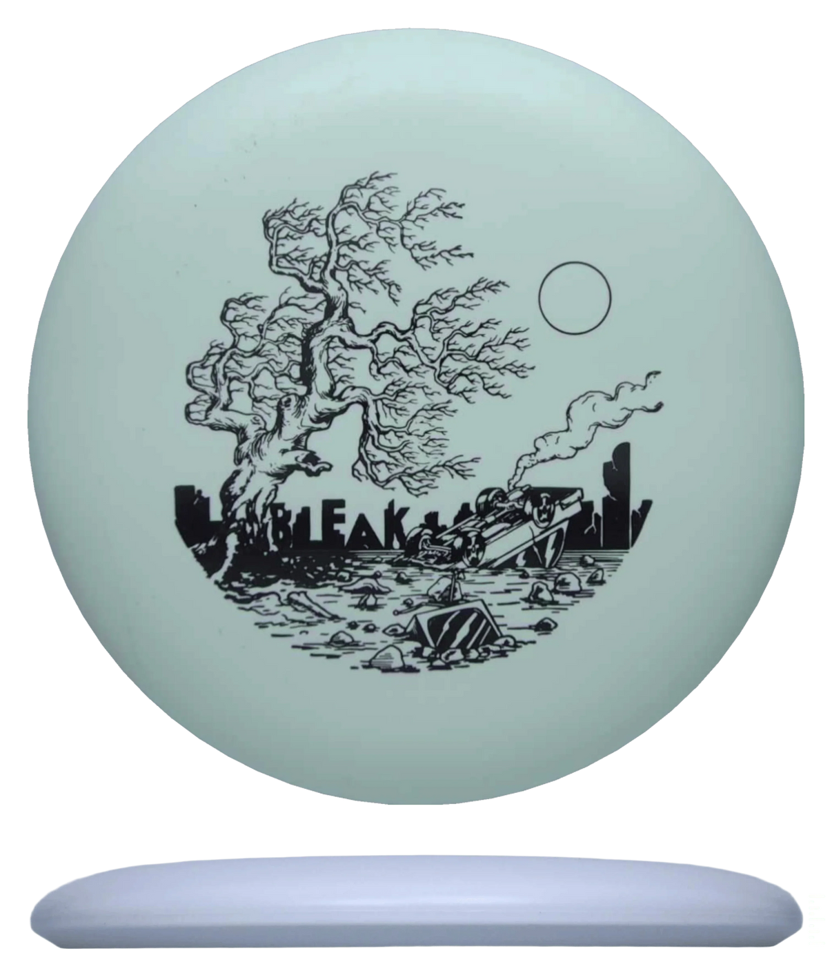Doomsday Discs Bleak - Ration / 174g - White (Black) *014* - Skyline Disc Golf