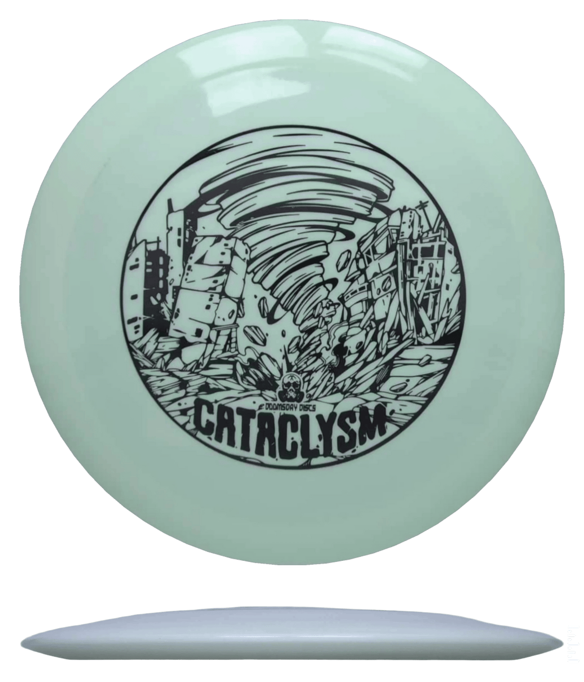 Doomsday Discs Cataclysm - Survival / 176g - White (Black) - Skyline Disc Golf