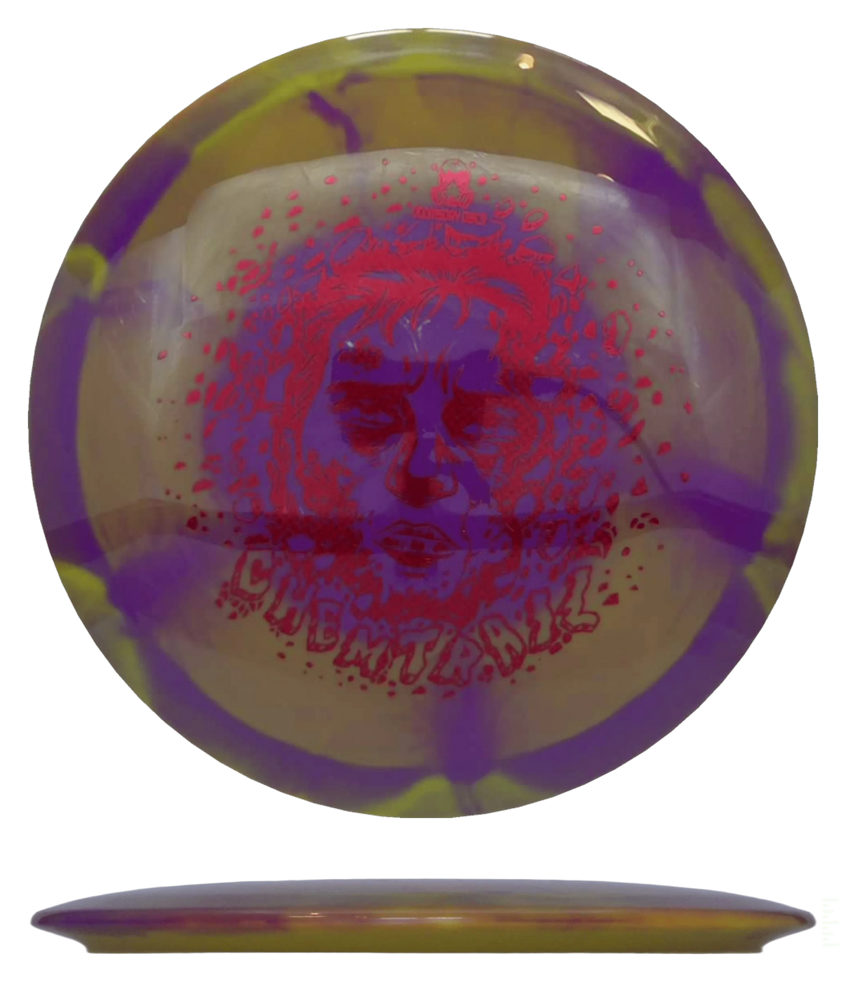 Doomsday Discs Chemtrail - Retina / 173-76g - Magenta/Honey (Red Carbon Fiber) - Skyline Disc Golf