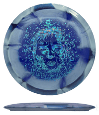 173 - 76g - White/Blue (Blue Shatter) *077* Retina Doomsday Discs Chemtrail - Skyline Disc Golf