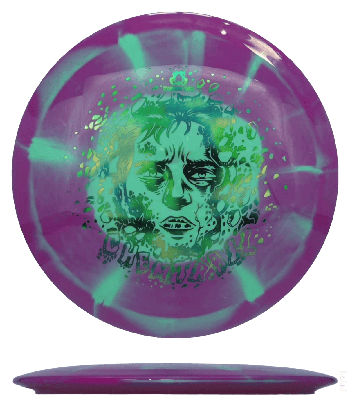 173 - 76g - Magenta/Mint (Green Jellybean) Retina Doomsday Discs Chemtrail - Skyline Disc Golf