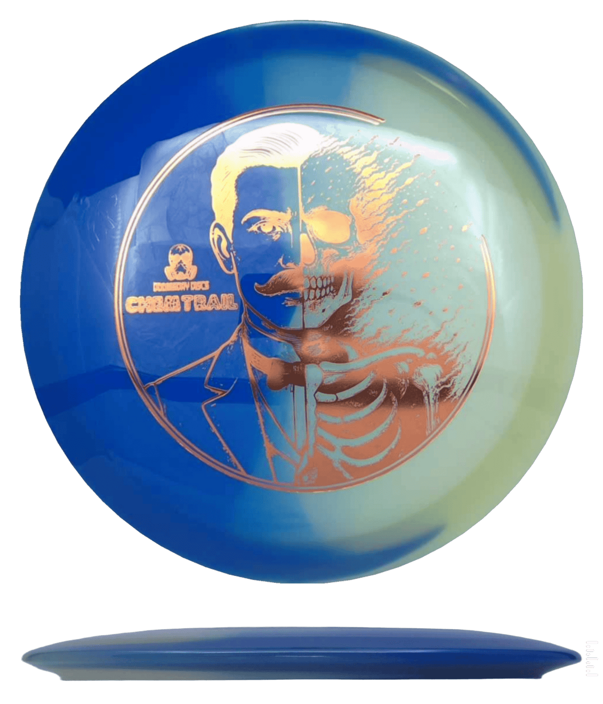 173 - 76g - Blue/Glow (Orange Foil) *012* Retina Glow Doomsday Discs Chemtrail - Skyline Disc Golf