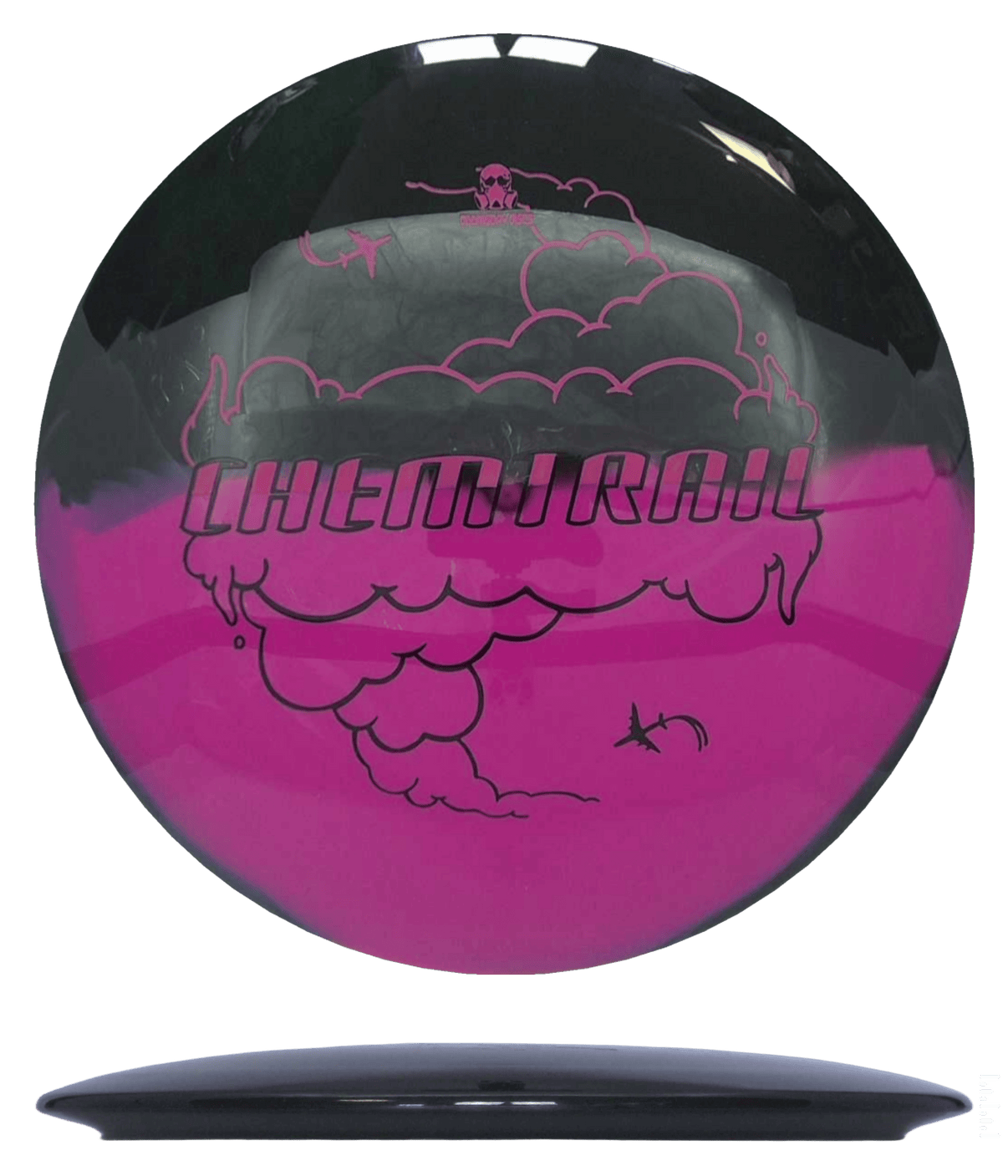 173 - 76g - Black/Rose (Black/Rose) *003* Retina Doomsday Discs Chemtrail - Skyline Disc Golf