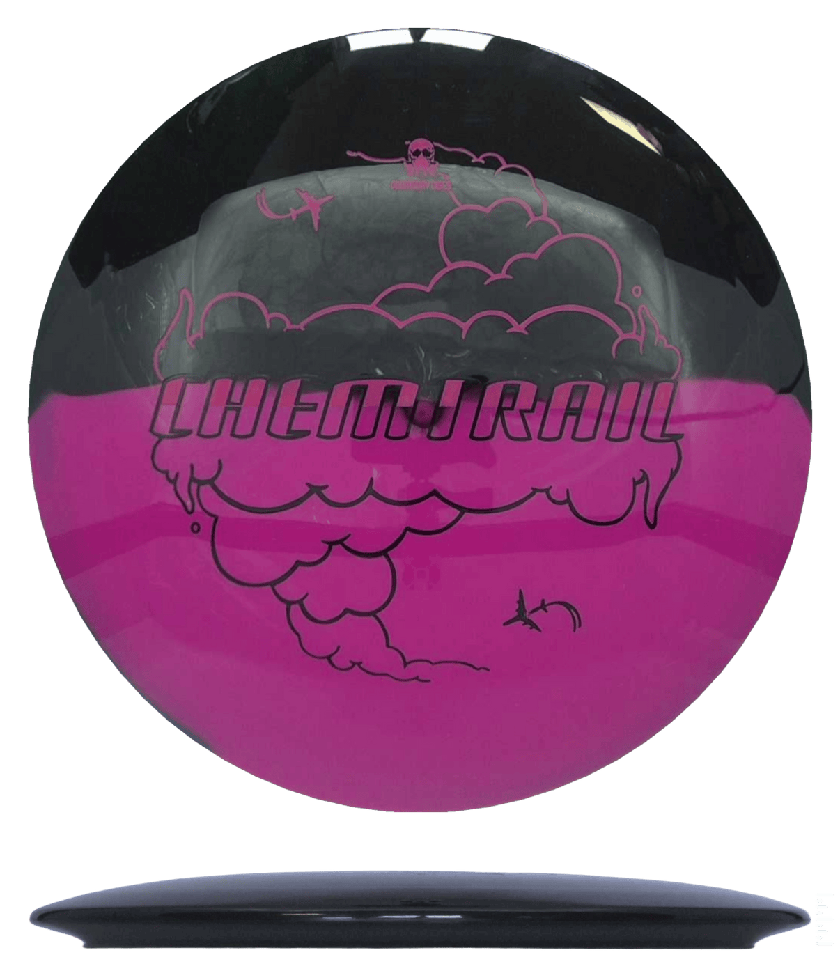 173 - 76g - Black/Rose (Black/Rose) *006* Retina Doomsday Discs Chemtrail - Skyline Disc Golf