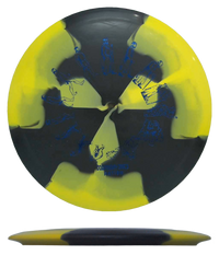 Doomsday Discs Chemtrail - Ration / 173g - Black/Yellow Burst (Royal Blue Foil) *118* - Skyline Disc Golf