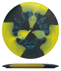 Doomsday Discs Chemtrail - Ration / 173g - Black/Yellow Burst (Sky Blue Foil) *105* - Skyline Disc Golf