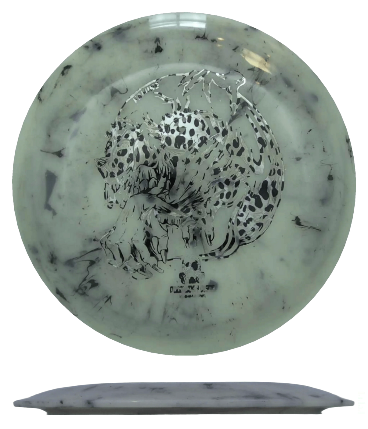 Doomsday Discs Famine - Radioactive / 173g - Concrete (Black/Silver Leopard Print) *030* - Skyline Disc Golf