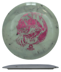 173g - Concrete (Crimson Aqua) Radioactive Doomsday Discs Famine - Skyline Disc Golf