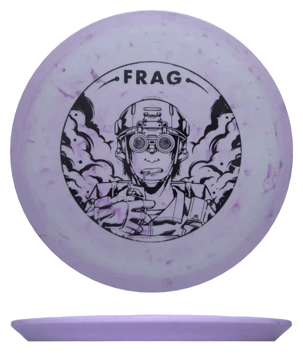 Doomsday Discs Frag - C-4 / 179g - Lavender Marble (Black) - Skyline Disc Golf