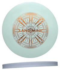 Doomsday Discs Land Mine - Weapons Grade / 172g - White (Orange Foil) *062* - Skyline Disc Golf