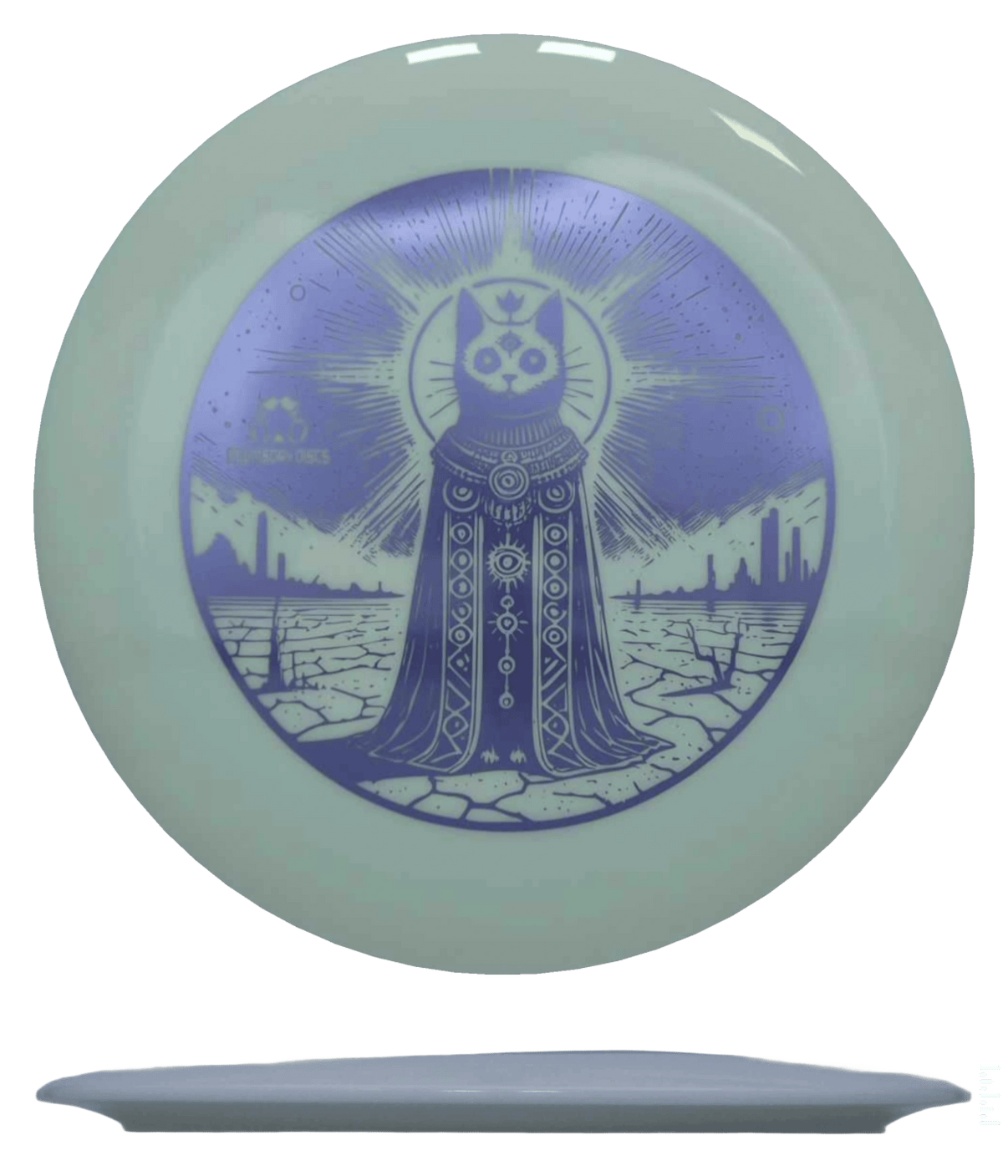 176g - White (Lavender) Survival Doomsday Discs Lockdown - Skyline Disc Golf