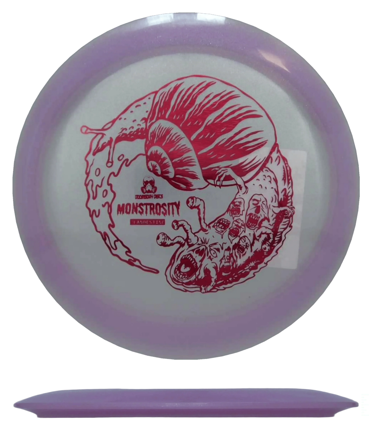 172g - Lavender (Scratched Red Foil) Clandestine Doomsday Discs Monstrosity - Skyline Disc Golf
