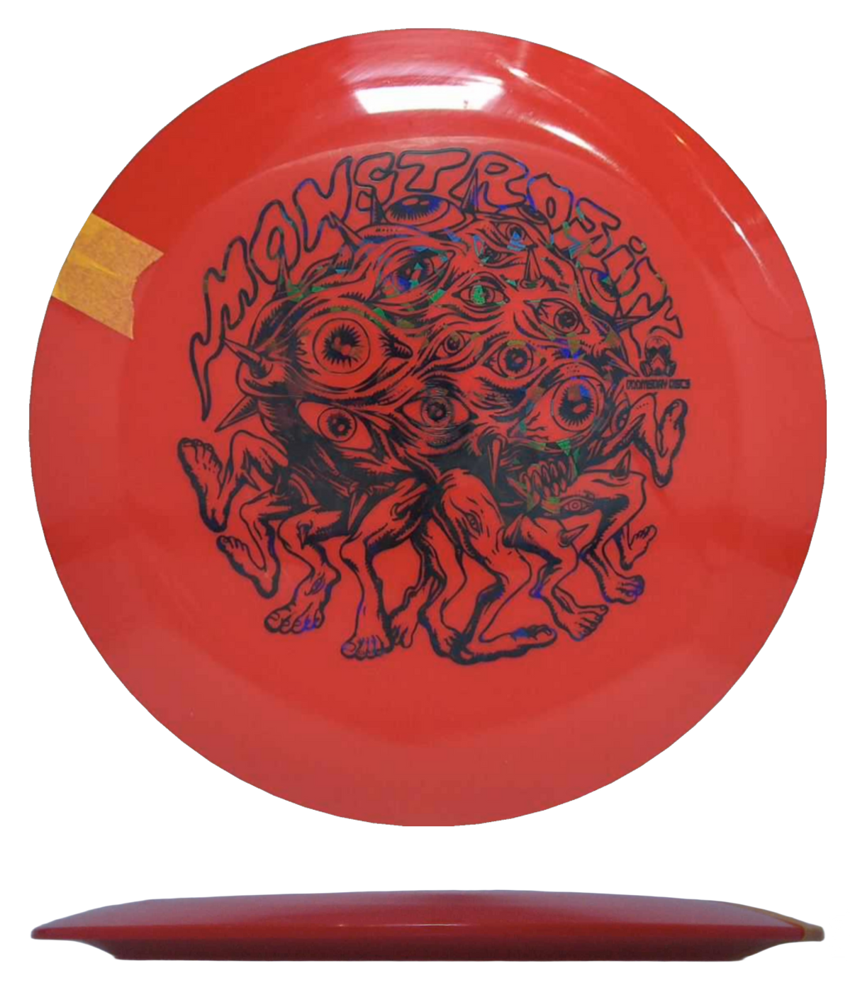 Doomsday Discs Monstrosity - Survival / 170-72g - Red (Black Chrome Shatter) - Skyline Disc Golf