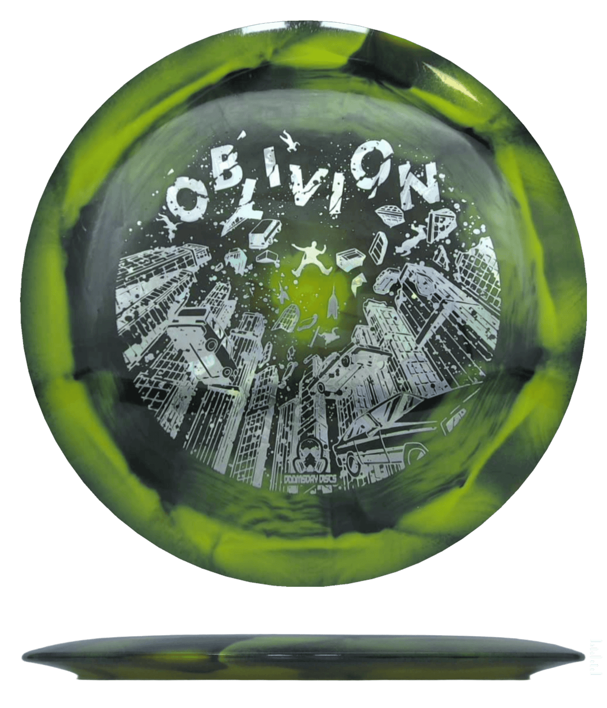 174g - Black & Yellow Burst (Moneystamp) Retina Doomsday Discs Oblivion - Skyline Disc Golf