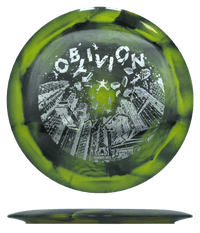 174g - Black & Yellow Burst (Moneystamp) Retina Doomsday Discs Oblivion - Skyline Disc Golf