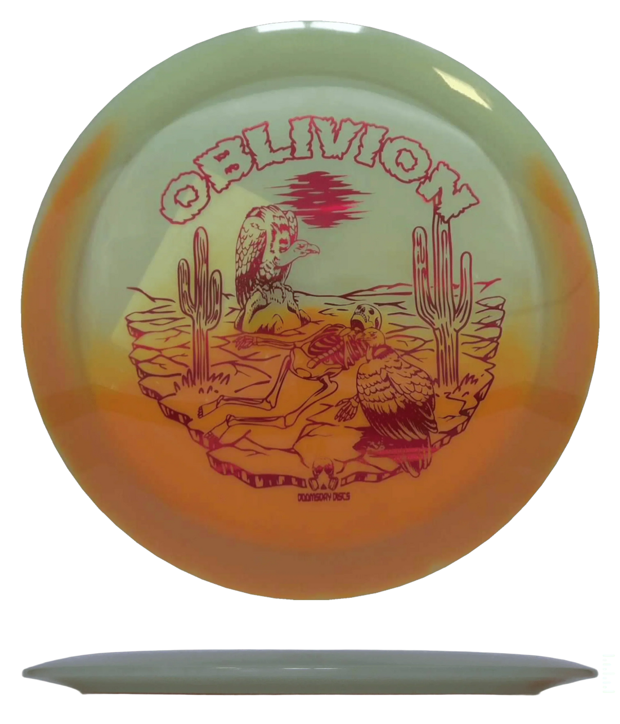Doomsday Discs Oblivion - Retina Glow / 173-76g - Orange/Glow (Red Chrome) *039* - Skyline Disc Golf