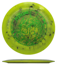 175g - Yellow Marble (Green Shatter) Toxic Waste Doomsday Discs Pestilence - Skyline Disc Golf