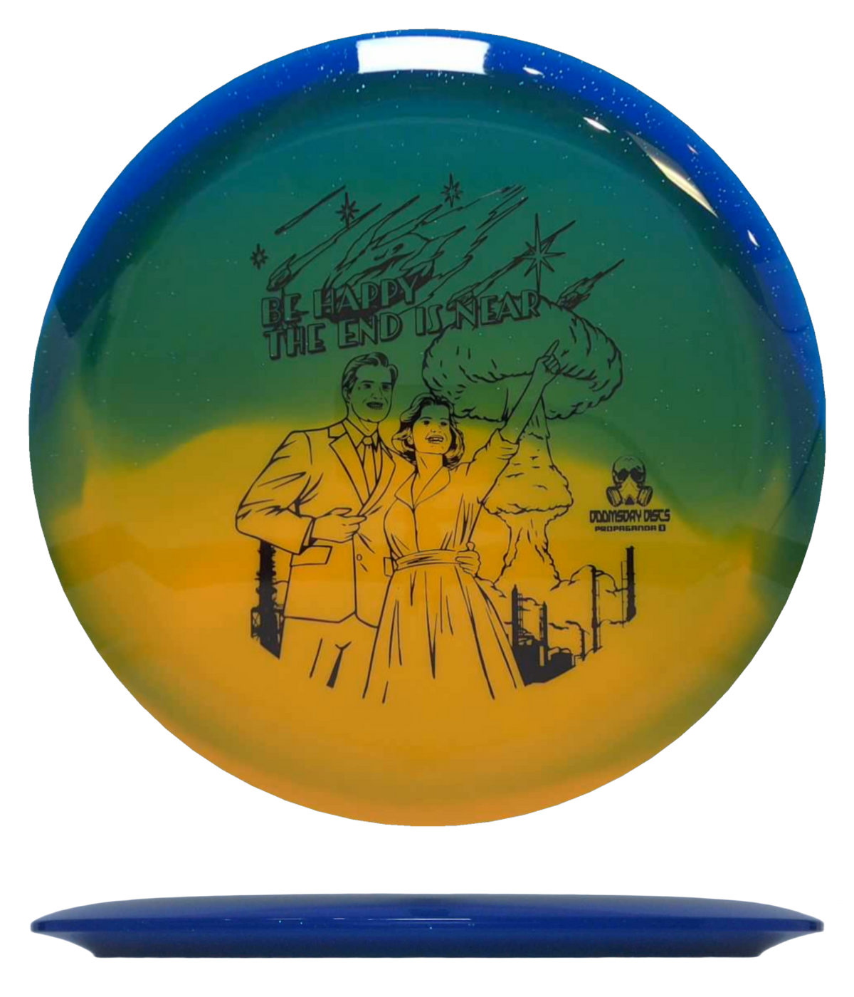 Doomsday Discs Propaganda - Retina / 175g - Blue/Orange (Black) *006* - Skyline Disc Golf
