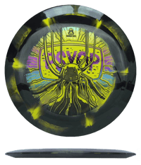 174g - Yellow/Black Burst (Rainbow Foil) *039* Retina Doomsday Discs Psyop - Skyline Disc Golf
