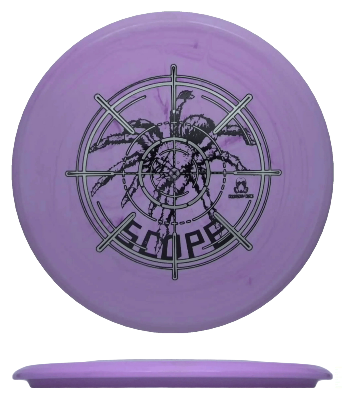 Doomsday Discs Scope - Collapse / 176g - Lavender (Black/Silver) - Skyline Disc Golf