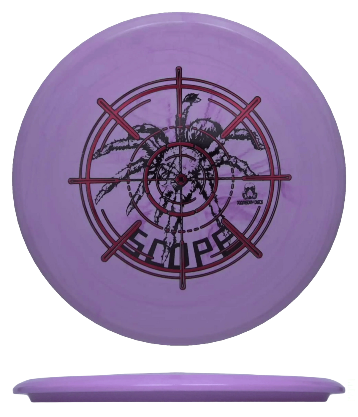 Doomsday Discs Scope - Collapse / 175g - Lavender (Black/Red) - Skyline Disc Golf
