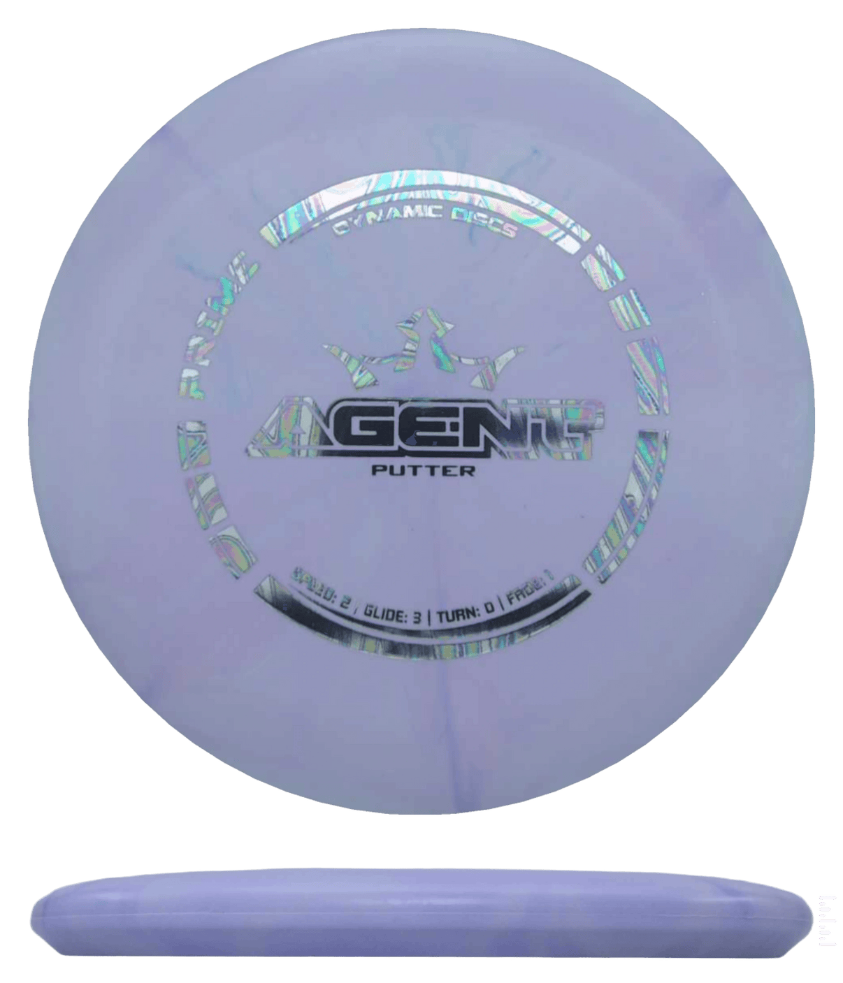176g - Lavender Burst (Oil Slick) Prime Burst Dynamic Discs Agent - Skyline Disc Golf