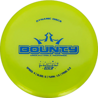 Dynamic Discs Bounty - Lucid Ice Glimmer / 174g - Yellow (Blue) - Skyline Disc Golf