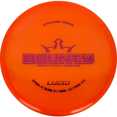 Dynamic Discs Bounty Dynamic Discs Bounty - Lucid / 177g - Orange (Crimson Red) - Skyline Disc Golf