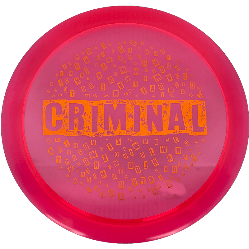 Dynamic Discs Criminal Dynamic Discs Criminal - Lucid / 174g - Red (Orange Foil - Ransom Stamp) - Skyline Disc Golf